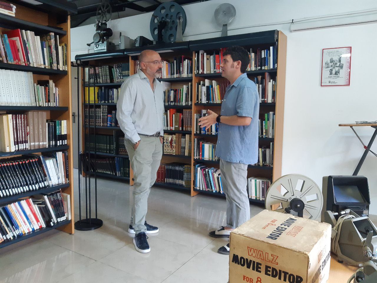 El conseller Andreu Serra con Jaume Carrió