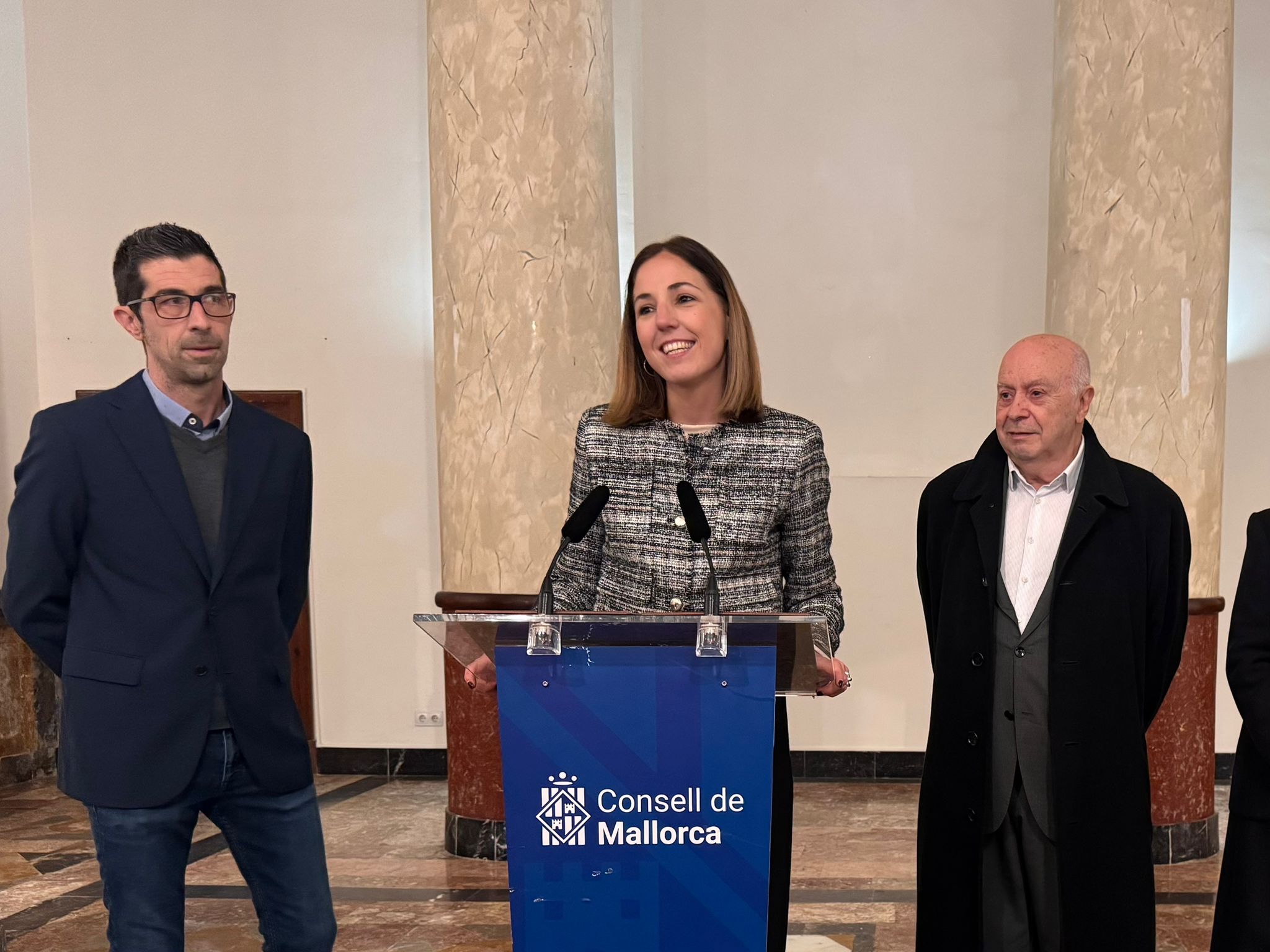 La vicepresidenta del Consell de Mallorca, Antònia Roca, durant la presentació 