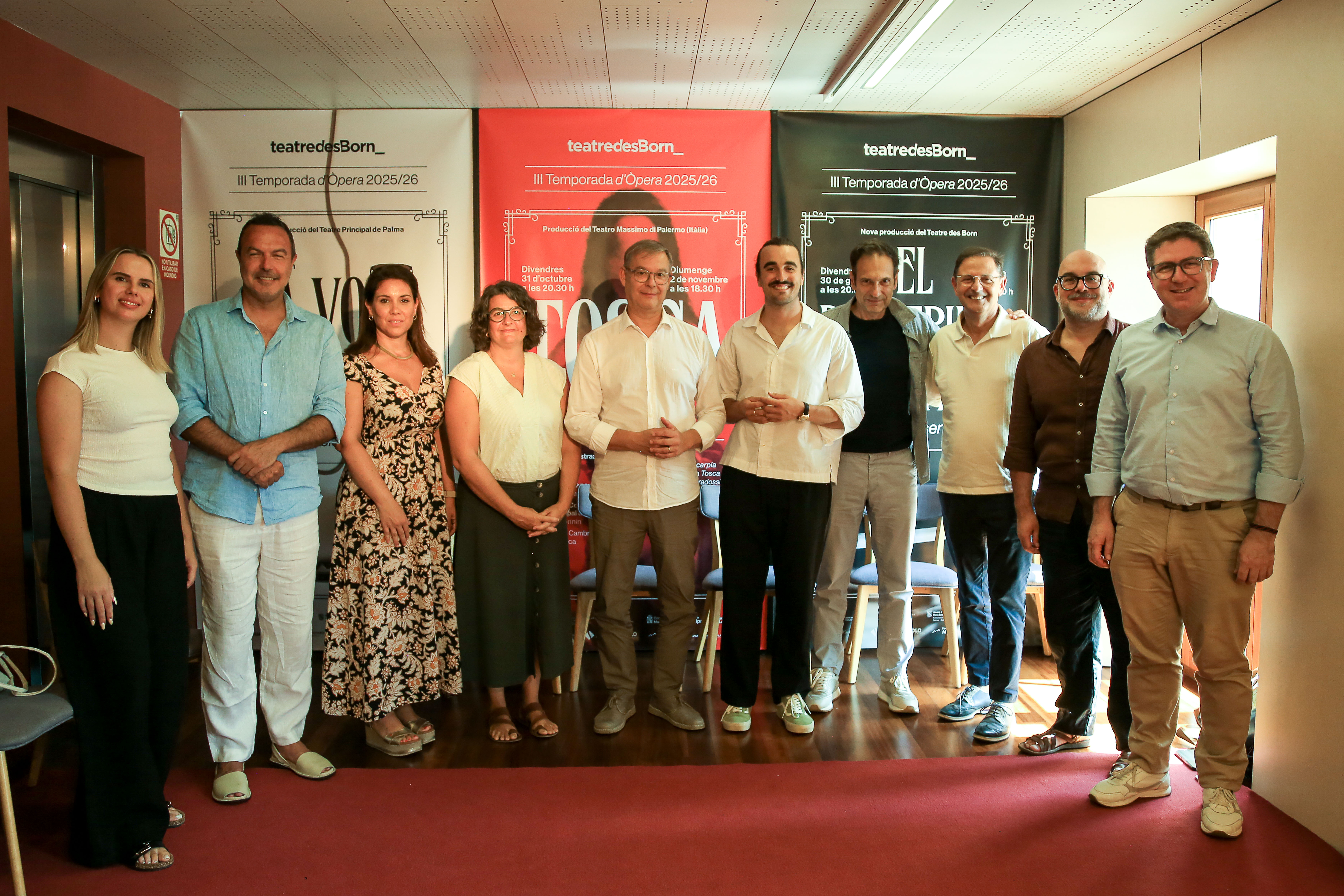 Presentació de Tosca i La voix humaine al Teatre des Born de Ciutadella.