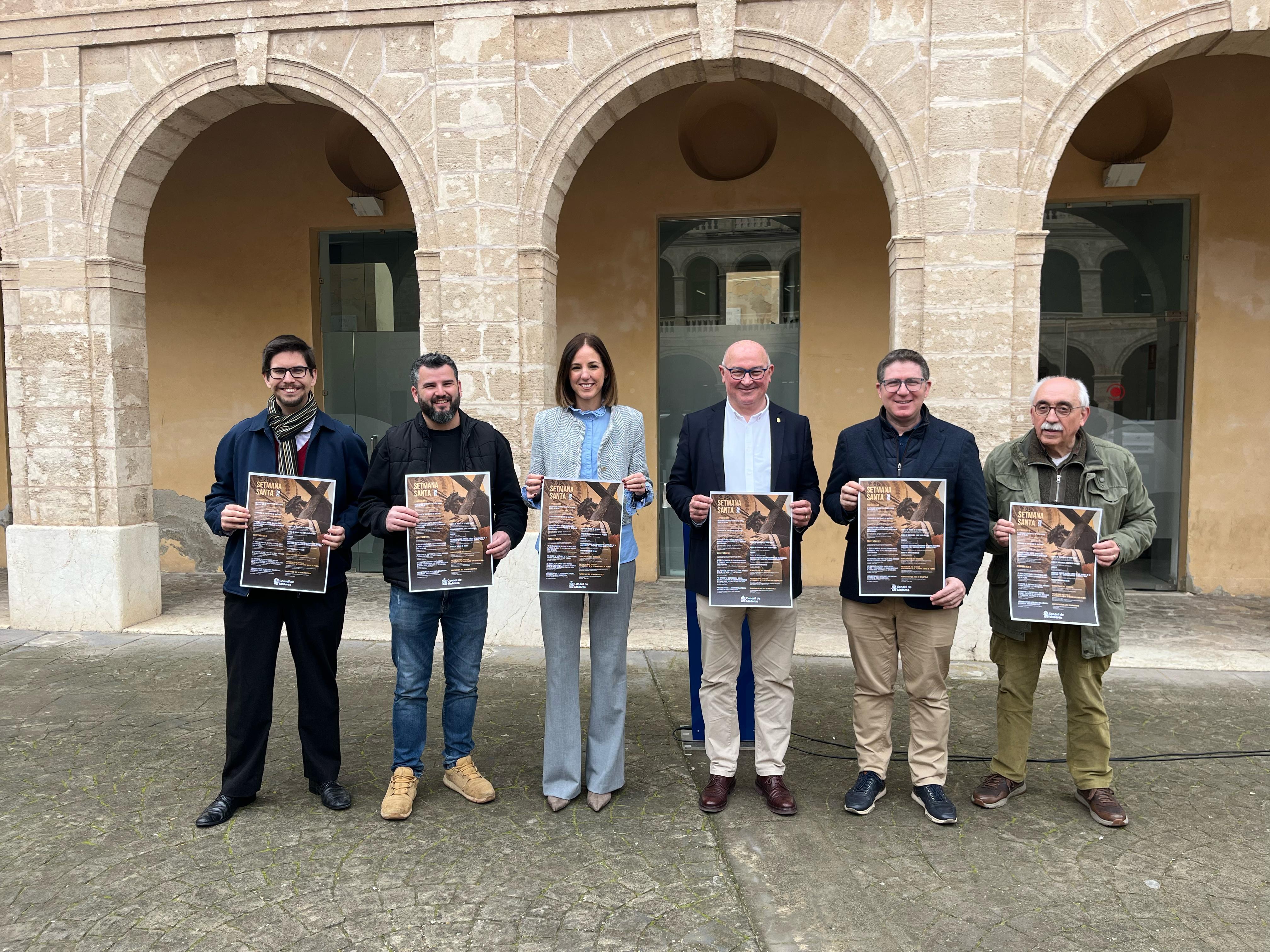 Moment de la presentació de la programació cultural del Consell de Mallorca per a la Setmana Santa 2025
