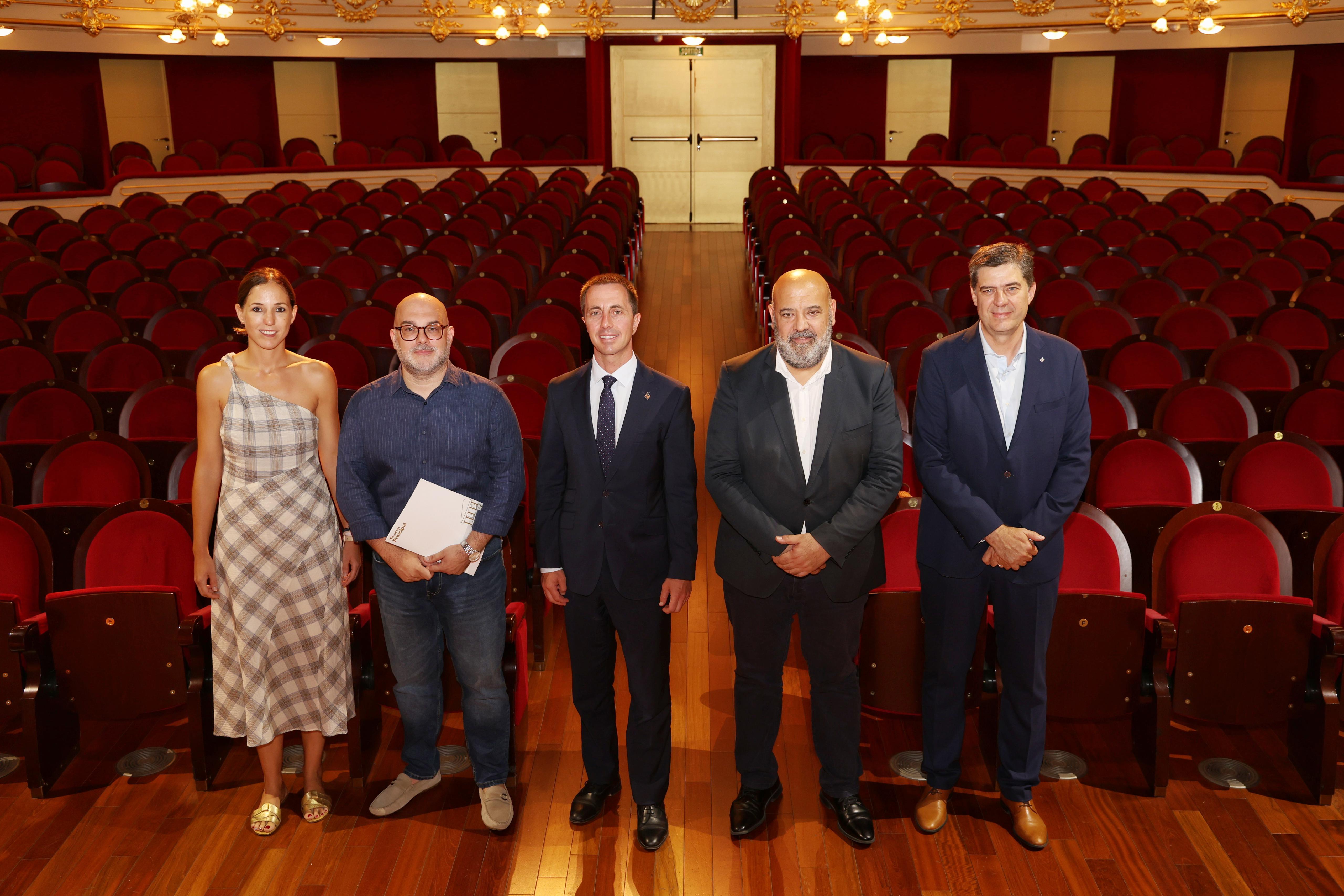 De izquierda a derecha: Antònia Roca, Miquel Martorell, Llorenç Galmés, Jaime Martínez y Jaume Bauzá.
