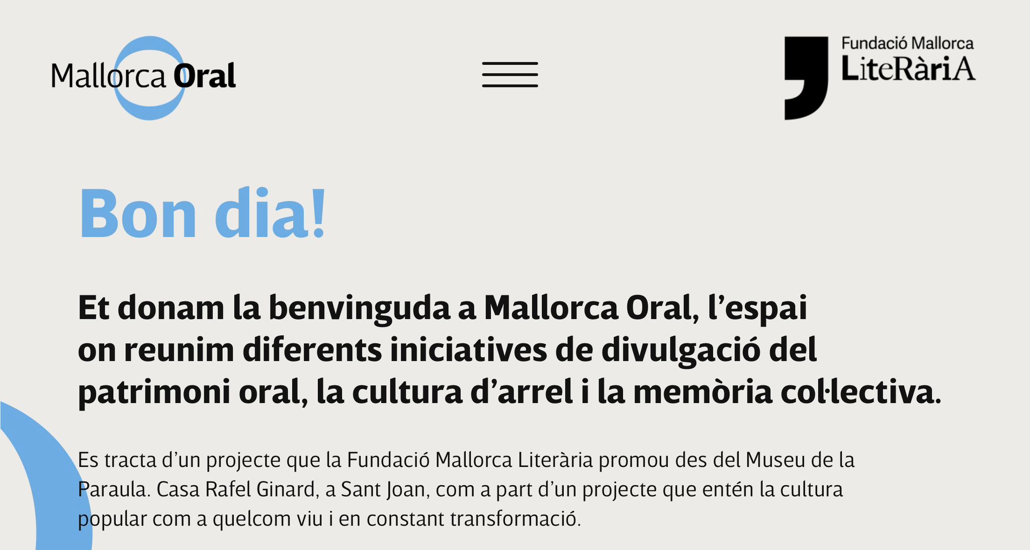 Presentació Mallorca Oral, el nou espai digital dedicat a la divulgació del patrimoni oral de Mallorca