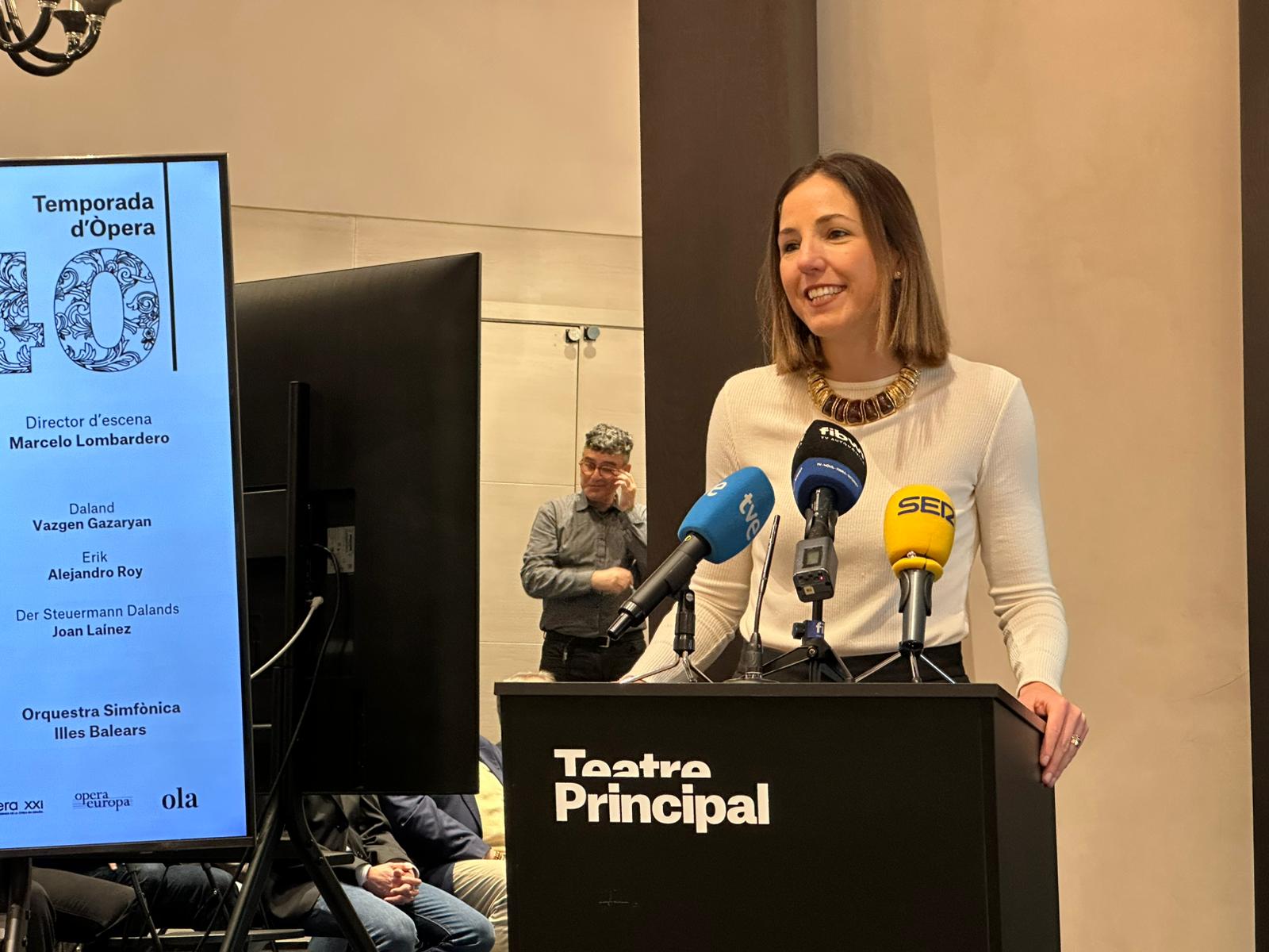 La vicepresidenta del Consell de Mallorca i consellera de Cultura i Patrimoni.