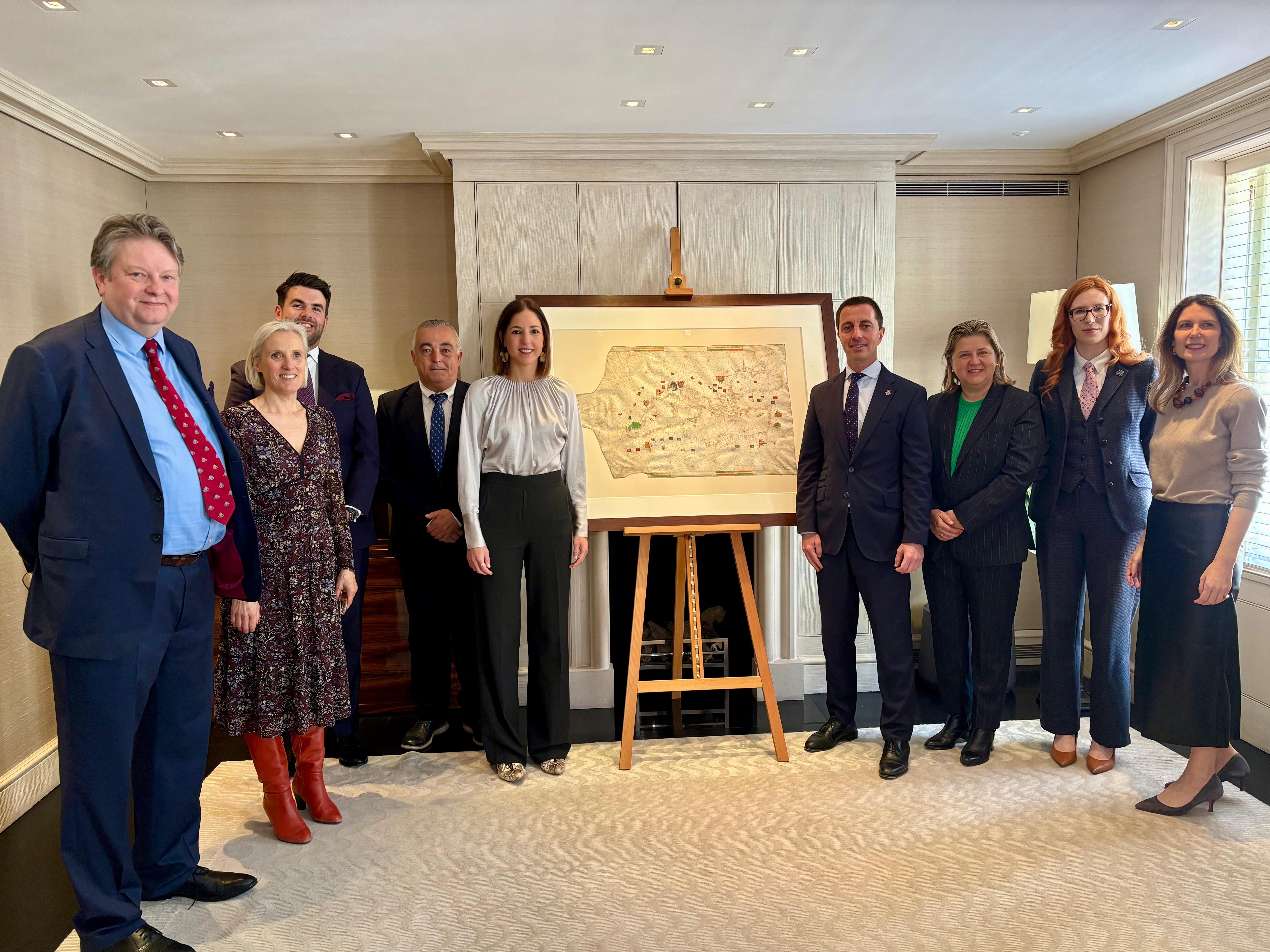 Acte d'adquisició de la carta portolana de Pere Rossell a Sotheby’s, Londres.