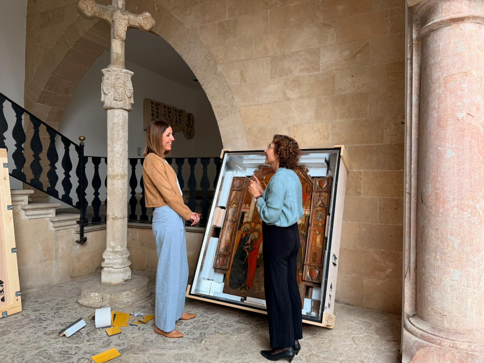 La vicepresidenta del Consell de Mallorca i consellera de Cultura i Patrimonio, Antònia Roca al Museu de Mallorca.